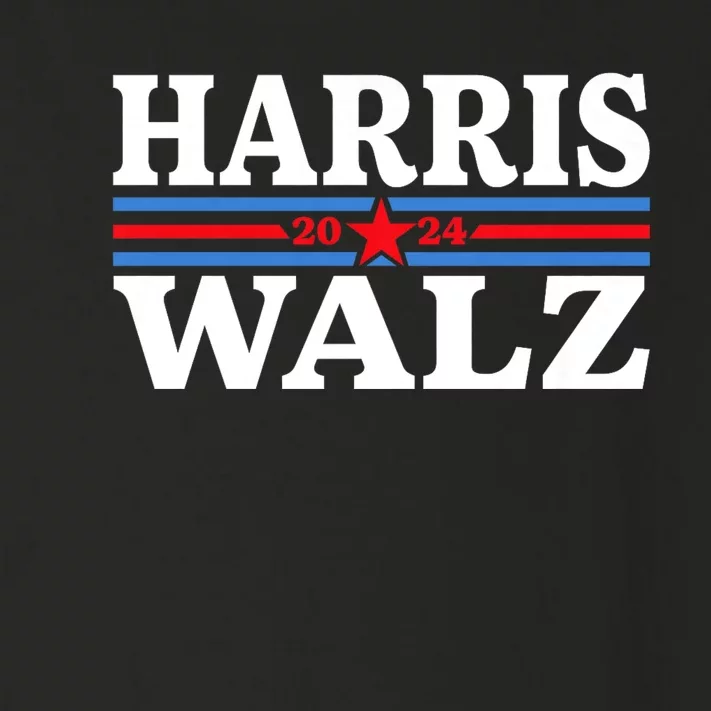 Harris Walz 2024 For President Patriotic Kamala Waltz Toddler Long Sleeve Shirt