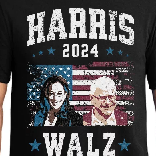 Harris Walz 2024 U.S.A. Presidential Ticket Walz Pajama Set