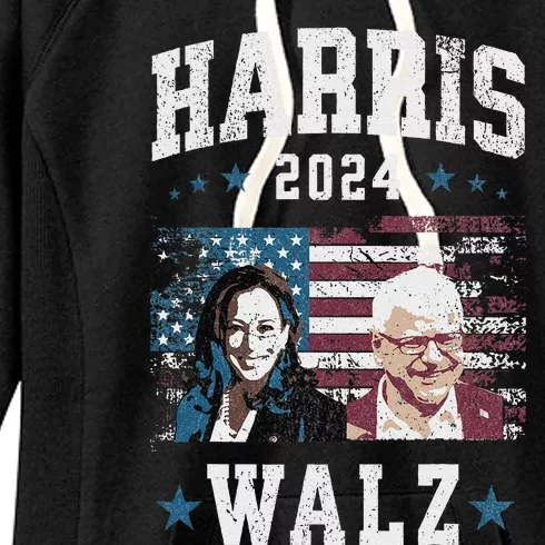 Harris Walz 2024 U.S.A. Presidential Ticket Walz Women's Fleece Hoodie