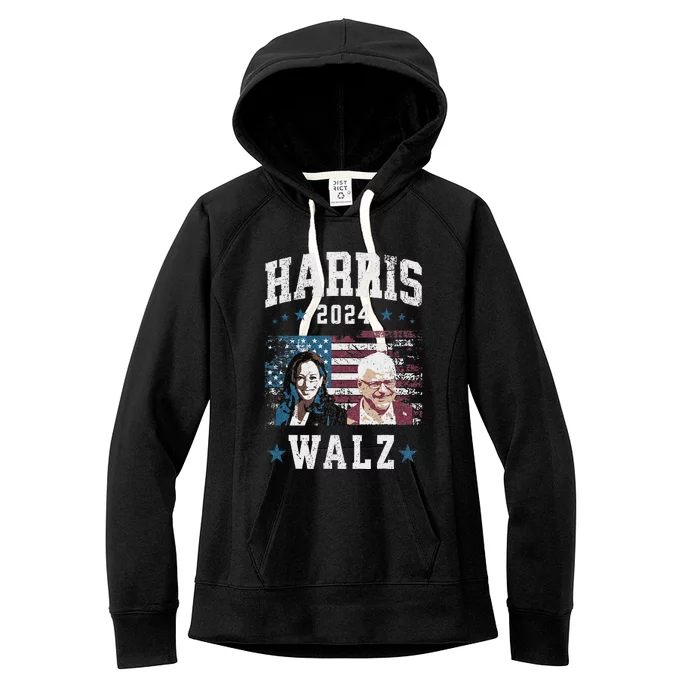 Harris Walz 2024 U.S.A. Presidential Ticket Walz Women's Fleece Hoodie