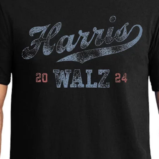 Harris Waltz 2024 Baseball Script Women Harris Waltz 2024 Pajama Set