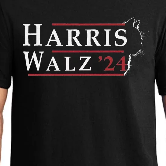 Harris Waltz 2024 Election Cat Lady Kamala Harris Tim Waltz Pajama Set