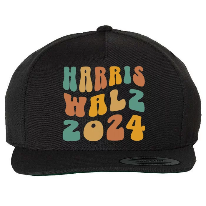 Harris Walz 2024 For President Kamala Harris Democrat Wool Snapback Cap