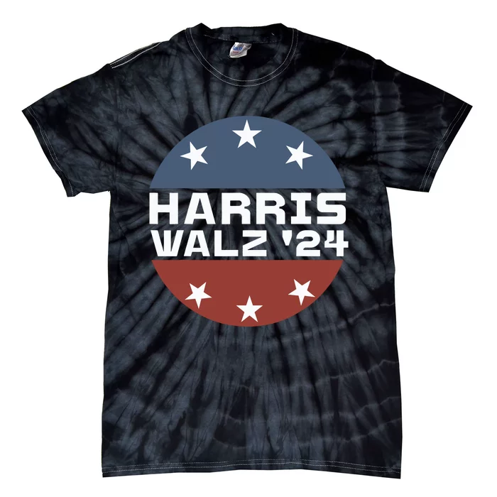 Harris Walz 2024 Campaign For President Patriotic Kamala Tie-Dye T-Shirt