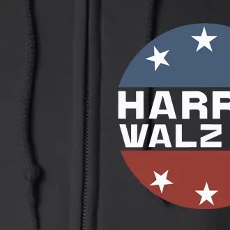 Harris Walz 2024 Campaign For President Patriotic Kamala Full Zip Hoodie