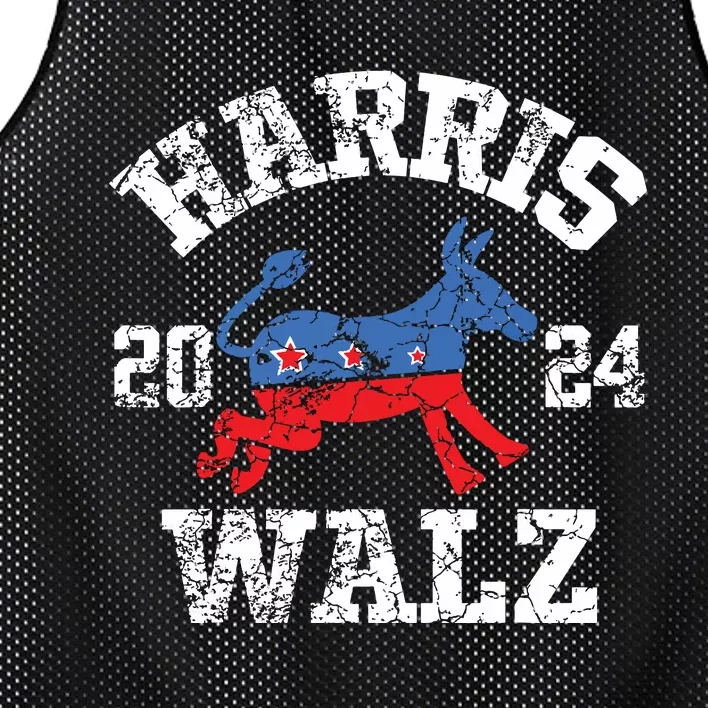 Harris Walz 2024 Election Kamala Harris Tim Waltz 2024 Mesh Reversible Basketball Jersey Tank