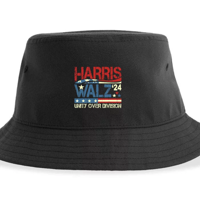 Harris Waltz 2024 Unity Over Division Sustainable Bucket Hat