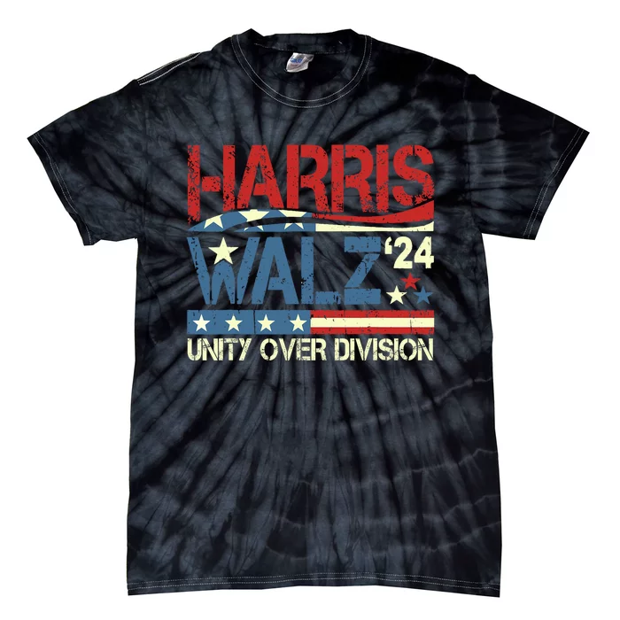 Harris Waltz 2024 Unity Over Division Tie-Dye T-Shirt