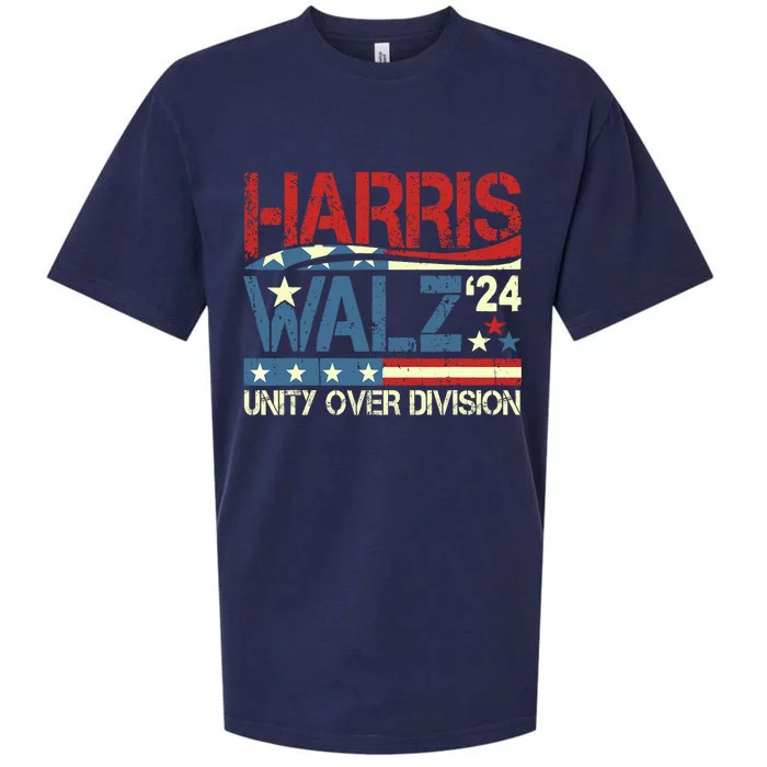 Harris Waltz 2024 Unity Over Division Sueded Cloud Jersey T-Shirt