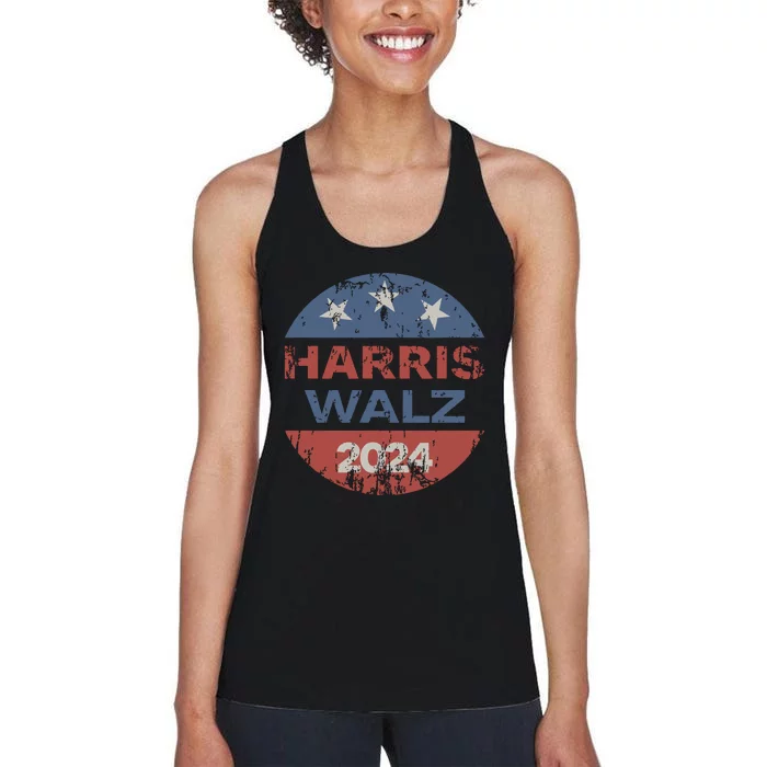 Harris Walz 2024 Election Kamala Harris Tim Waltz 2024 Women's Racerback Tank