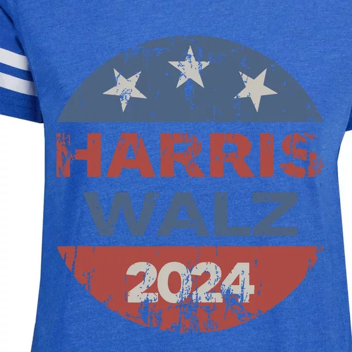 Harris Walz 2024 Election Kamala Harris Tim Waltz 2024 Enza Ladies Jersey Football T-Shirt