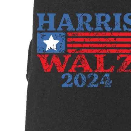 Harris Walz 2024 Election Kamala Harris Tim Waltz 2024 Doggie 3-End Fleece Hoodie