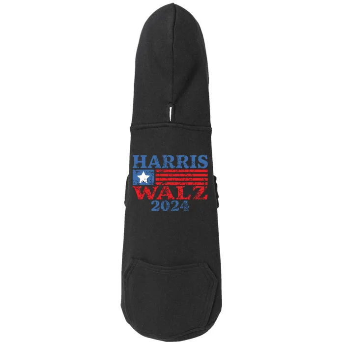 Harris Walz 2024 Election Kamala Harris Tim Waltz 2024 Doggie 3-End Fleece Hoodie