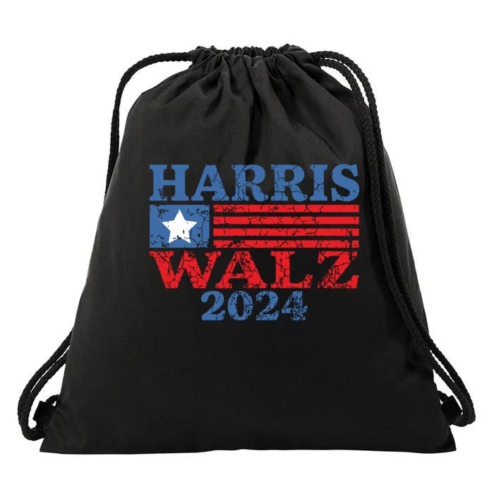 Harris Walz 2024 Election Kamala Harris Tim Waltz 2024 Drawstring Bag