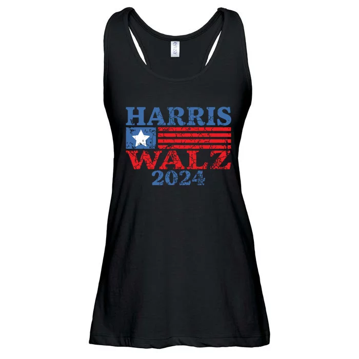 Harris Walz 2024 Election Kamala Harris Tim Waltz 2024 Ladies Essential Flowy Tank