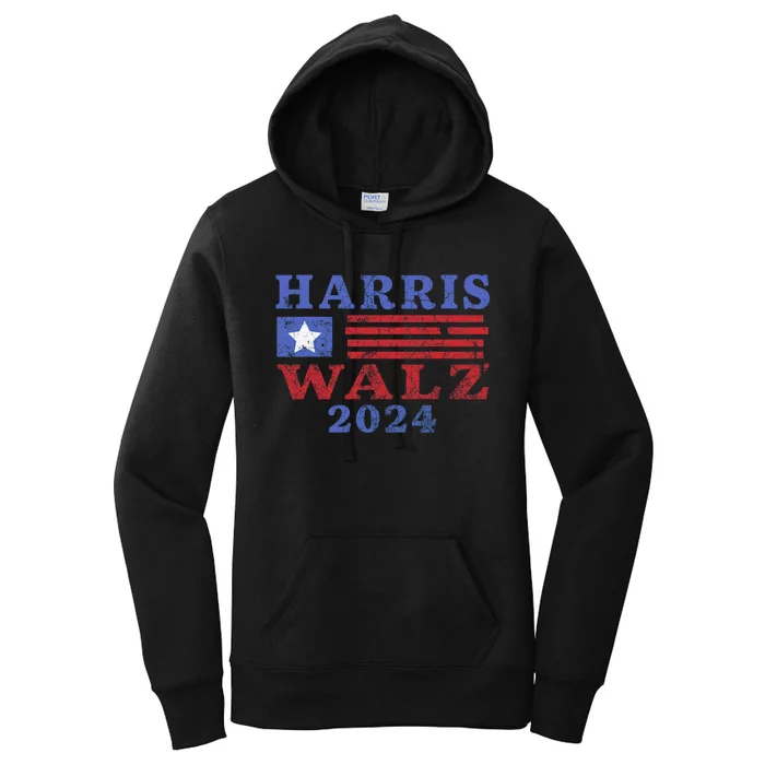 Harris Waltz 2024 Election Kamala Harris Tim Waltz 2024 Women's Pullover Hoodie