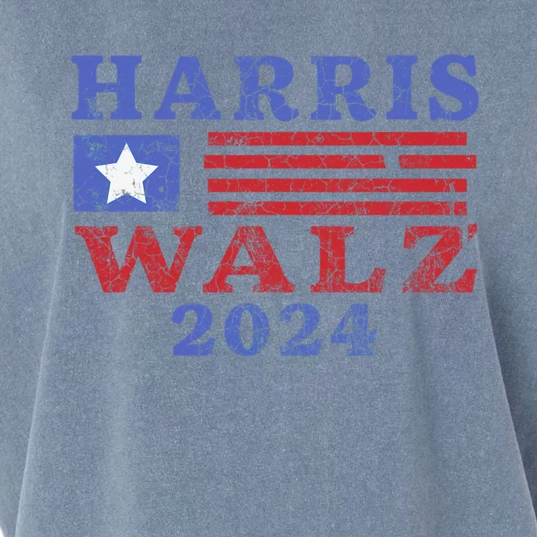 Harris Waltz 2024 Election Kamala Harris Tim Waltz 2024 Garment-Dyed Women's Muscle Tee