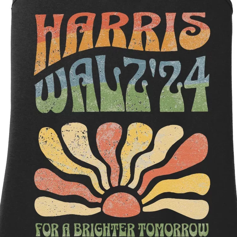 Harris Waltz 2024 Election Kamala Harris Tim Waltz 2024 Ladies Essential Tank