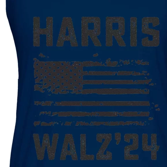 Harris Waltz 2024 Election Kamala Harris Tim Waltz 2024 Ladies Essential Flowy Tank