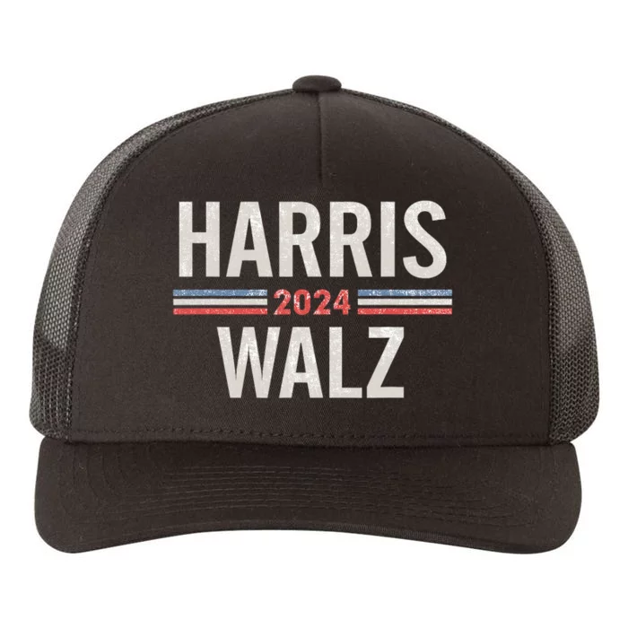 Harris Waltz 2024 Vintage Yupoong Adult 5-Panel Trucker Hat