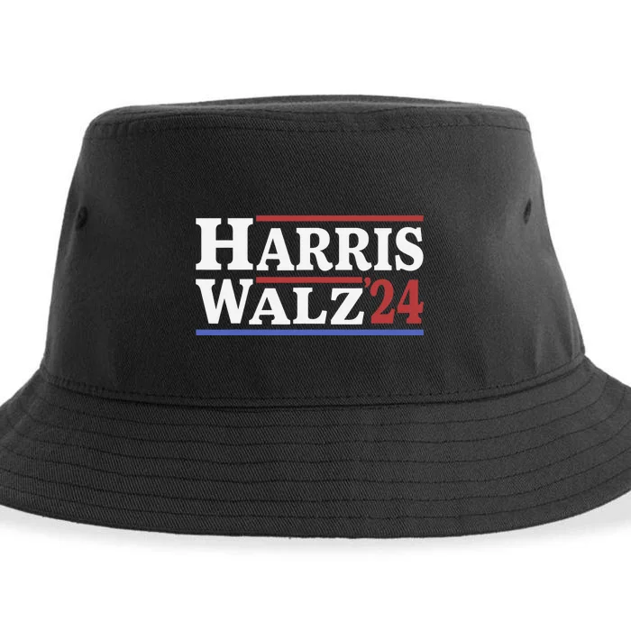 Harris Waltz 2024 Election Kamala Harris Tim Waltz 2024 Sustainable Bucket Hat