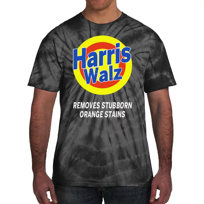 Harris Waltz 2024 Removes Stubborn Orange Stains Humorous Tie-Dye T-Shirt