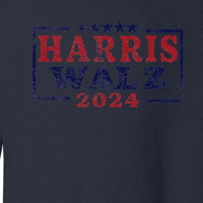 Harris Waltz 2024 Election Kamala Harris Tim Waltz 2024 Toddler Sweatshirt