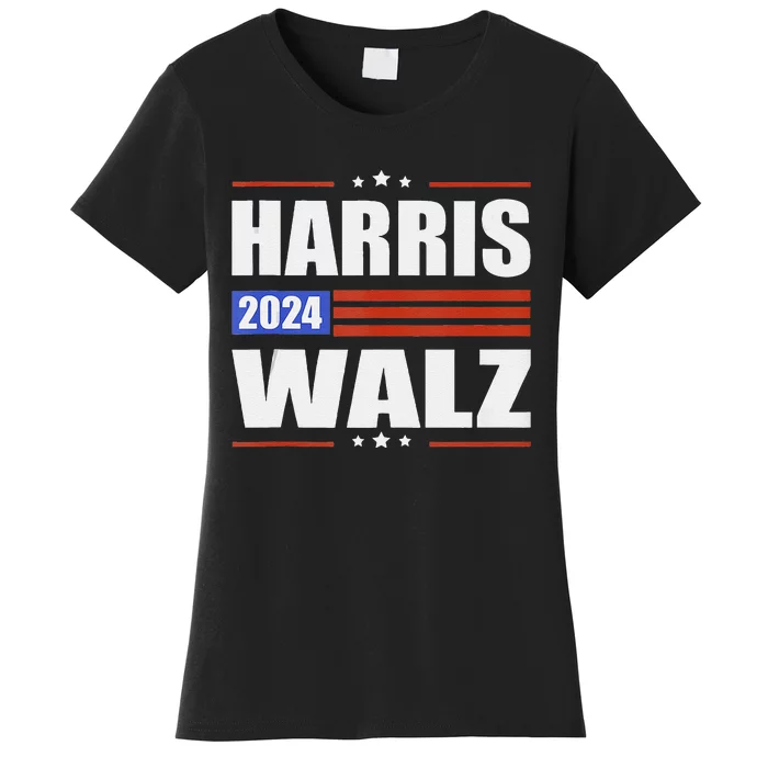 Harris Waltz 2024  Kamala Harris Tim Waltz 2024 Women's T-Shirt