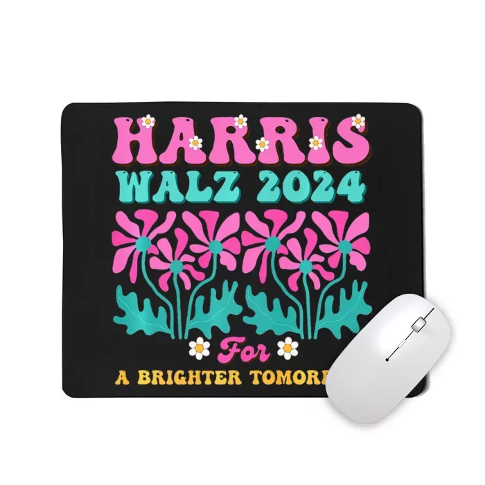 Harris Waltz 2024 For A Brighter Tomorrow Boho Aesthetic Joy Premium Mousepad