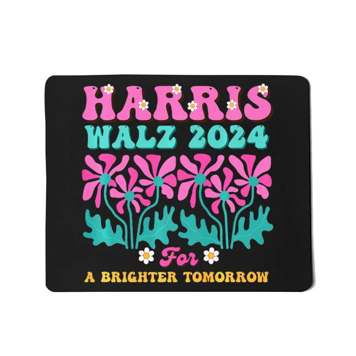 Harris Waltz 2024 For A Brighter Tomorrow Boho Aesthetic Joy Premium Mousepad