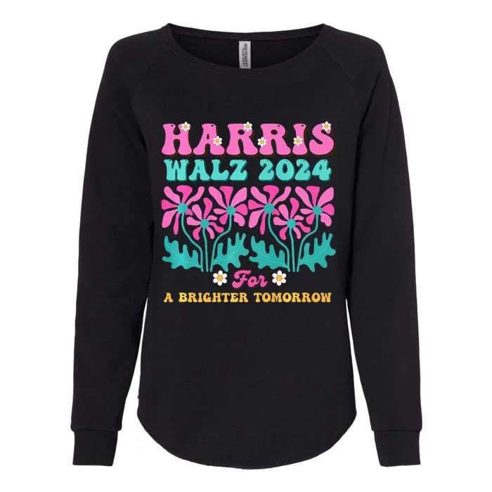 Harris Waltz 2024 For A Brighter Tomorrow Boho Aesthetic Joy Premium Womens California Wash Sweatshirt