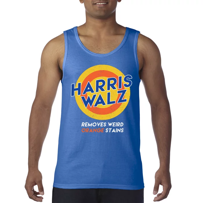 Harris Walz 2024 Removes Weird Orange Stains Funny Tank Top