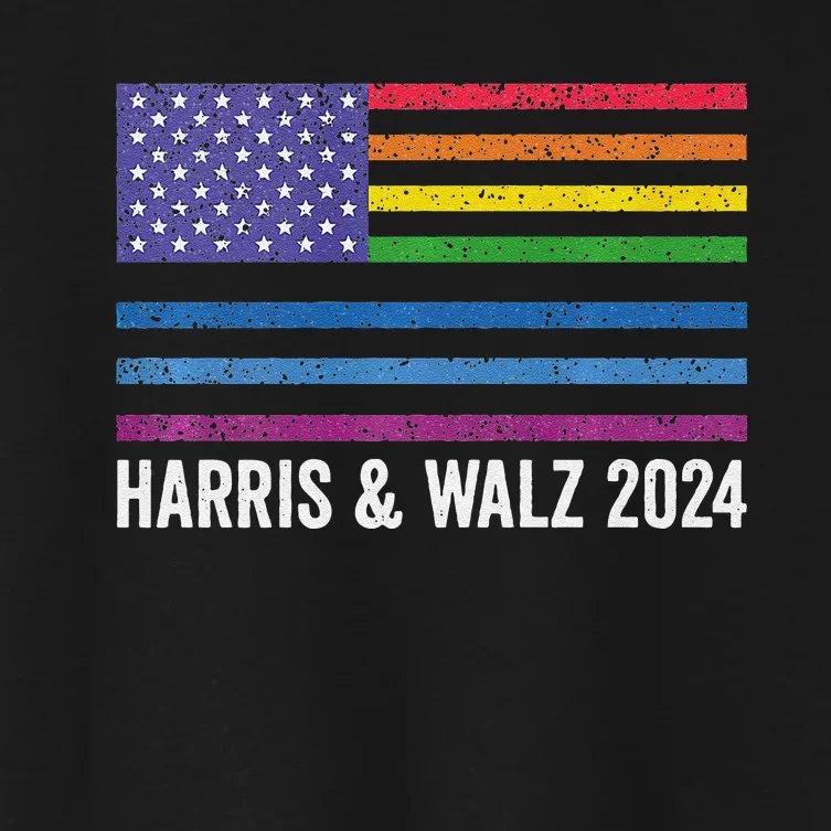 Harris Waltz 2024 Election Kamala Harris Tim Waltz 2024 Premium Women's Crop Top Tee