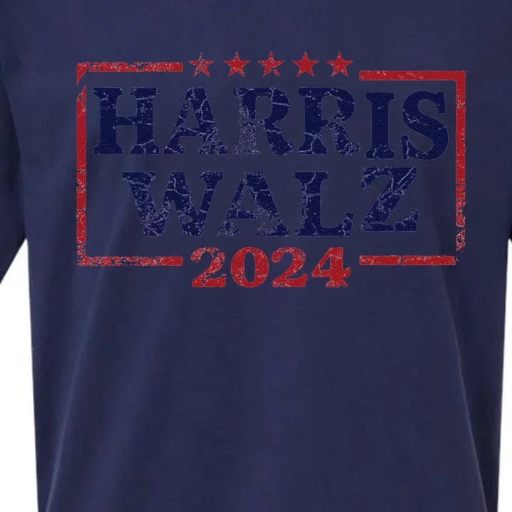 Harris Waltz 2024 Election Kamala Harris Tim Waltz 2024 Sueded Cloud Jersey T-Shirt