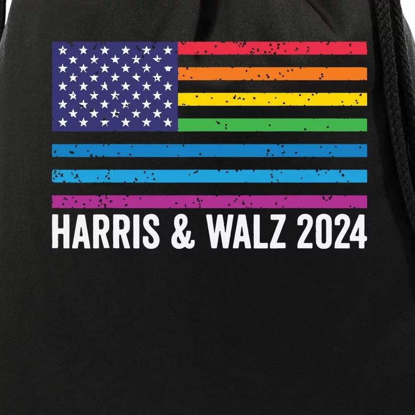 Harris Waltz 2024 Election Kamala Harris Tim Waltz 2024 Drawstring Bag