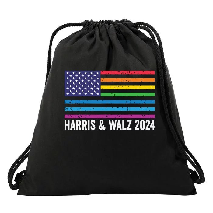 Harris Waltz 2024 Election Kamala Harris Tim Waltz 2024 Drawstring Bag