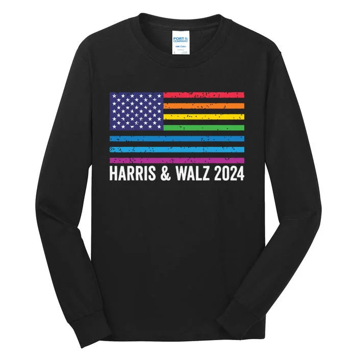 Harris Waltz 2024 Election Kamala Harris Tim Waltz 2024 Tall Long Sleeve T-Shirt