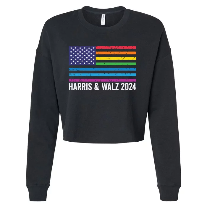 Harris Waltz 2024 Election Kamala Harris Tim Waltz 2024 Cropped Pullover Crew