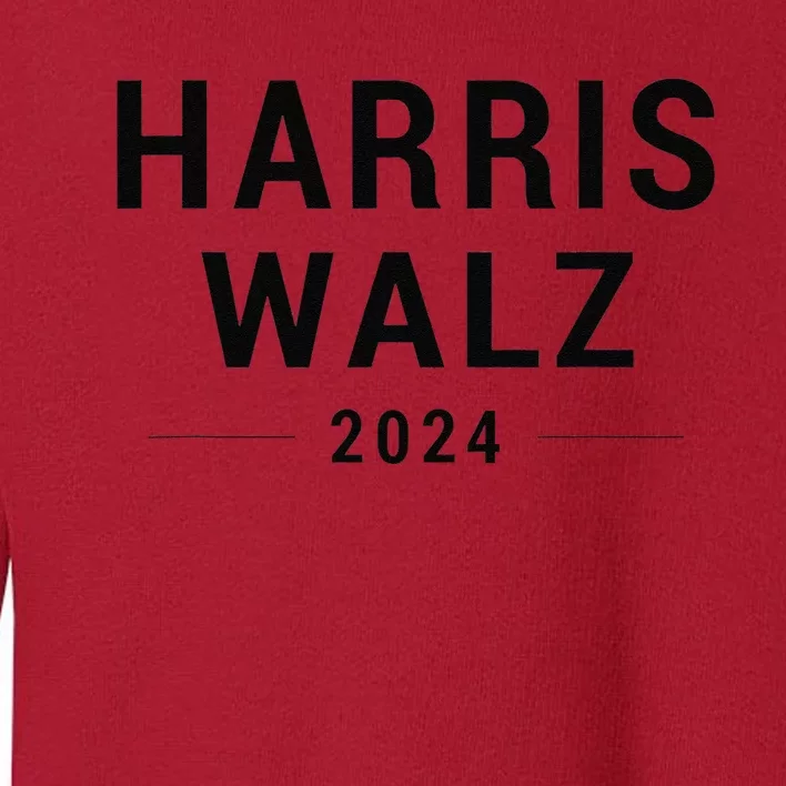 Harris Walz 2024 Campaign Sticker Sign Election Day Vote Her Toddler Sweatshirt