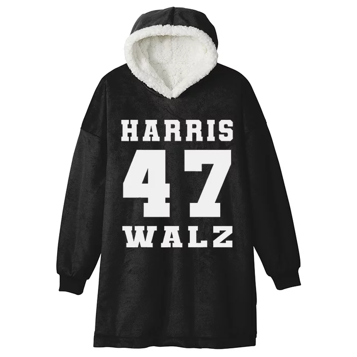 Harris Walz 2024 Election Kamala Harris Tim Walz 2024 Hooded Wearable Blanket