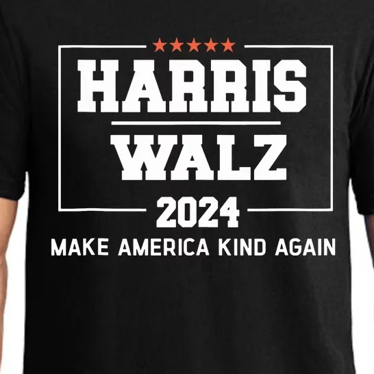 Harris Walz 2024 Make America Kind Again Harris Waltz Quote Pajama Set