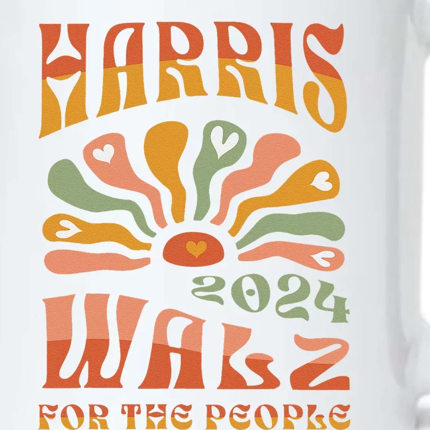 Harris Walz 2024 Election President Kamala Harris Tim Waltz Black Color Changing Mug