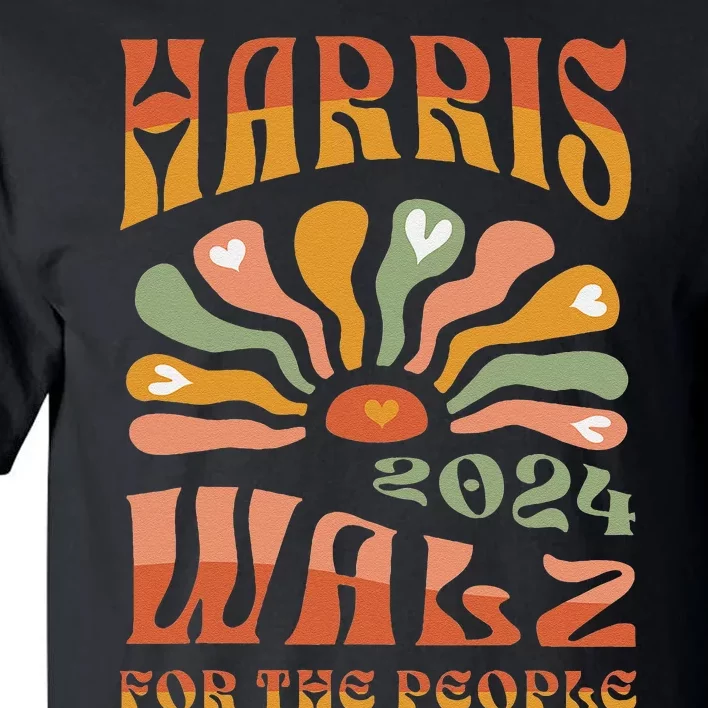 Harris Walz 2024 Election President Kamala Harris Tim Waltz Tall T-Shirt