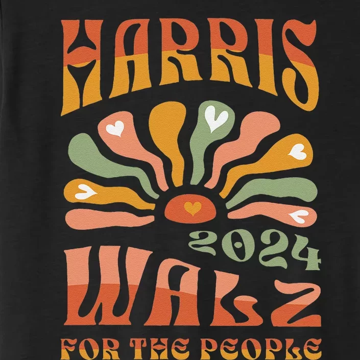 Harris Walz 2024 Election President Kamala Harris Tim Waltz ChromaSoft Performance T-Shirt