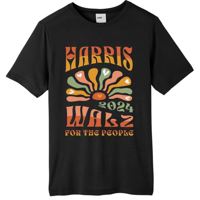 Harris Walz 2024 Election President Kamala Harris Tim Waltz ChromaSoft Performance T-Shirt