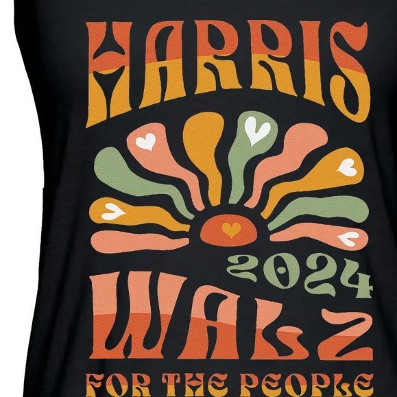 Harris Walz 2024 Election President Kamala Harris Tim Waltz Ladies Essential Flowy Tank