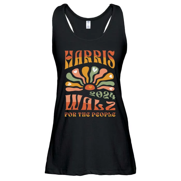 Harris Walz 2024 Election President Kamala Harris Tim Waltz Ladies Essential Flowy Tank