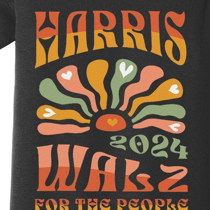 Harris Walz 2024 Election President Kamala Harris Tim Waltz Baby Bodysuit