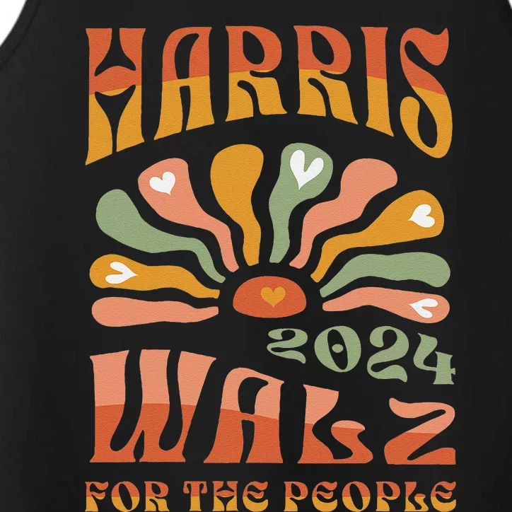 Harris Walz 2024 Election President Kamala Harris Tim Waltz Performance Tank