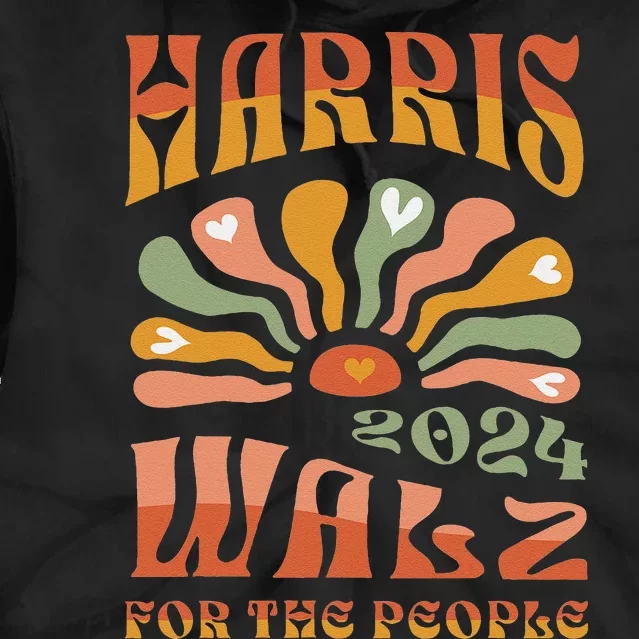 Harris Walz 2024 Election President Kamala Harris Tim Waltz Tie Dye Hoodie